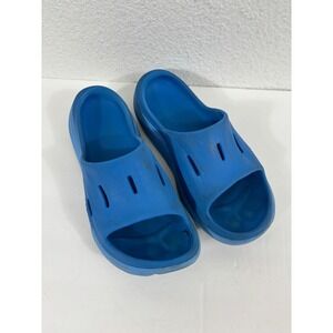 Hoka One One Ora Recovery Slides Blue Slip On Sandals Men's Size 9 Women's 11